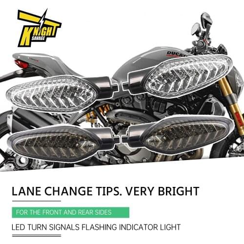 Front Rear Turn Signals LED Motorcycle Flashing Indicator Light For DUCATI Streetfighter MONSTER 659 969 796 797 821 Accessories