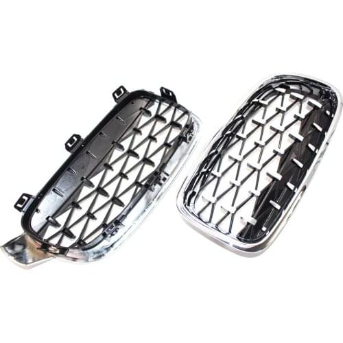 Plated meteor ABS plastic Trim Grill For BMW 3 Series F30 F35 2012-2017 Car modified Diamond Grille Racing Grills