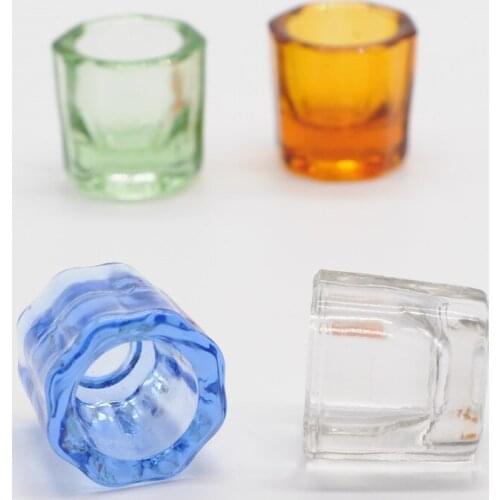 Dentistry Mixing Bowls Glass Dappen Dish Household Octagonal Cups Reconcile Cup