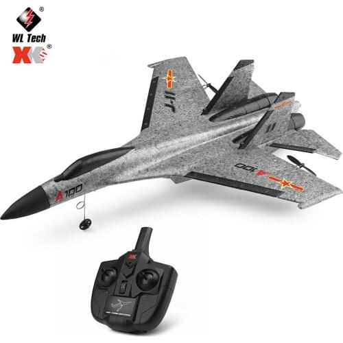 WLTOYS XK A100-J11 EPP 2.4G 3CH RC Airplane Fixed 340mm Wingspan Wing Aircraft Built-In Gyro Grey RTF RC Helicopters