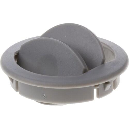 RV ATV Interior Round Side Exhaust A/C Vent Air Outlet Open Close, Gray