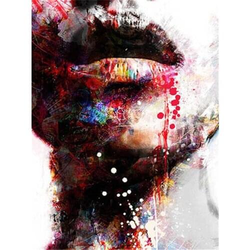 Woman Portrait Printed Fabric 11CT Cross Stitch Embroidery Kit DMC Threads Craft Painting Hobby Handiwork Gift Sales