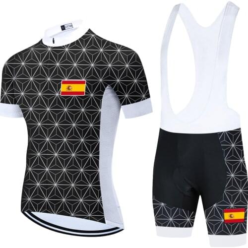 2021 Pro Team Spain Cycling Clothing Bike jersey Ropa Quick Dry Mens Bicycle Summer Cycling Maillot 20D Gel Pad Bike Shorts