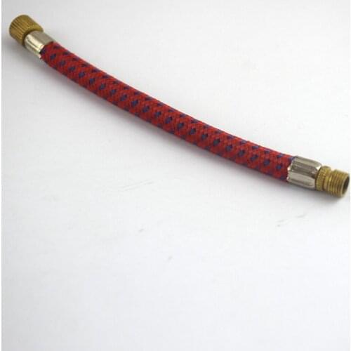6.3'' Pump Extension Hose Extender Tube Fabric Outer for American Schrader Valve