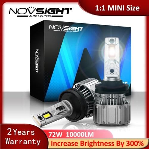 70W High Beam H11 H7 H4 H1 H3 9005 9006 9007 H9 H13 Car LED Headlights Mini Size 15000LM Lighting Light 2pcs Auto Headlamp Bulb