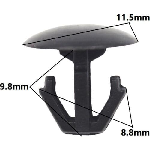 Automotive hood cover trim sealing rivets 7.7mm hole plastic retainer clips fastener for Honda