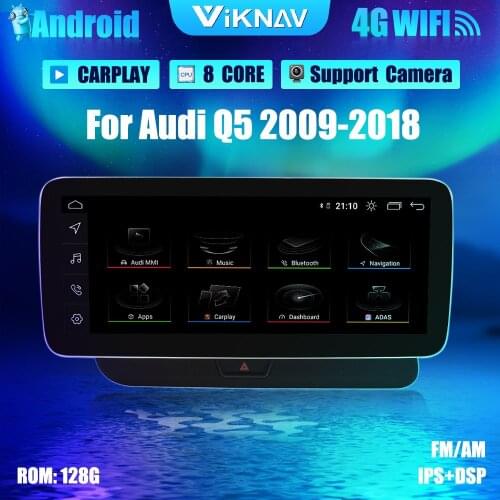 12.3 inch Android Car Radio With screen GPS Navigation For Audi Q5 2009-2018 DVD Multimedia Player Auto Audio Tape Recorder