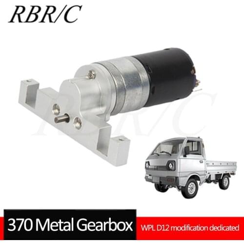RBR/C WPL D12 Off-Road RC Remote Control Car Metal Gearbox High Torque 370 Gear Motor DIY Modification Upgrade Accessories R636S