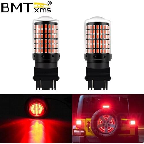 BMTxms 2Pcs Canbus For 2011-Up Jeep Grand Cherokee T25 3157 3357 3457 Car LED DRL Red Warnning Brake Light Backup Parking Lamp