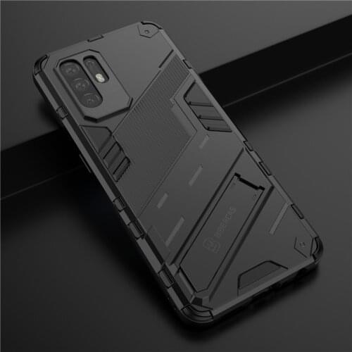 For Oppo A94 A93 5g Case Hybrid Armor Shockproof Hard Silicone Cover Stand Holder For Oppo F17 F19 Pro Plus Reno 5z 5 4 Lite A53