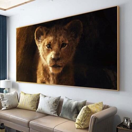 Disney Classic Moive The Lion King Posters Canvas Paintings Prints Wall Art Pictures for Nursery Kids Room Home Decoration Gifts
