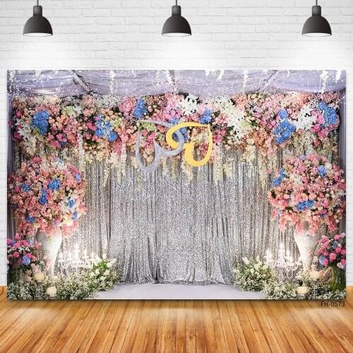 Newborn Baby Shower Wedding Party Photography Backdrop Flower Floral Studio Photo Photocall Background Birthday Decorations Prop