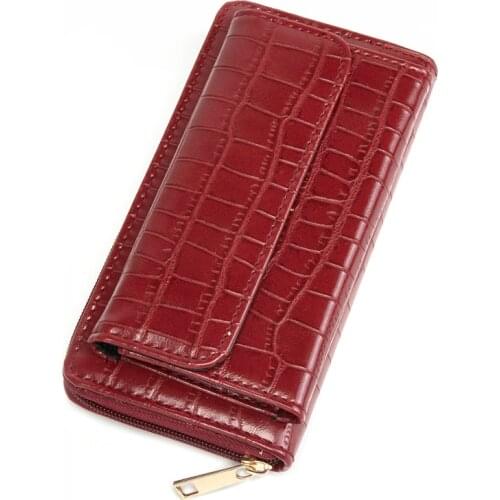 Quality Women Wallet Pu Leather Purse Alligator Money Bag Long Size Coin Pocket Casual Ladies Clutch Bag Purse for Phone Case