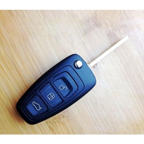 2015 NEW 3 Buttons Smart Remote Key Shell For Ford Mondeo FOB Keyless Case with Key blade
