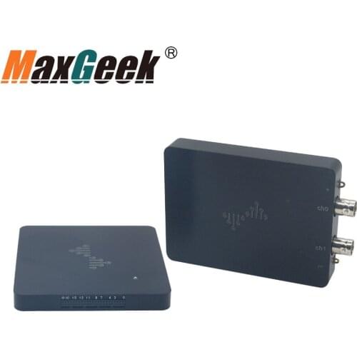 MAxgeek DSLogic Kit Logic Analyzer Dual Channel 16G Depth 16CH 100M Sampling Rate+ Powerful Oscilloscope