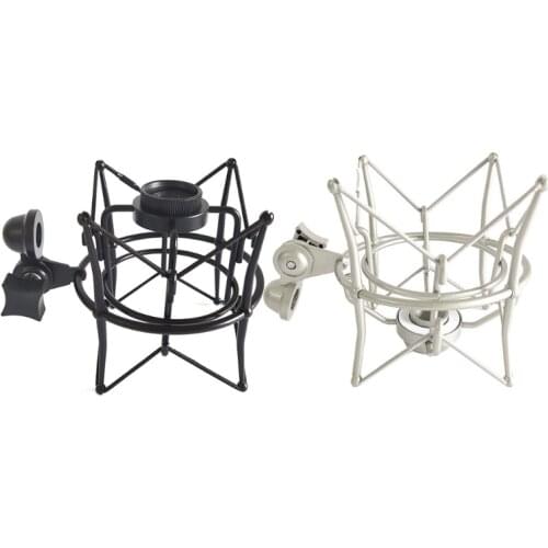 A0NB Metal Mount Spider Suspension Shockproof Shock Mount Microphone Spider Suspension Shockproof Mic Holder Clip Bracket