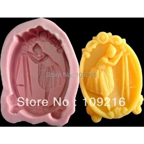 Wholesale!!!1pcs Ballerina Style-Leg Pressing (R0077) Silicone Handmade Soap Mold Crafts DIY Mold