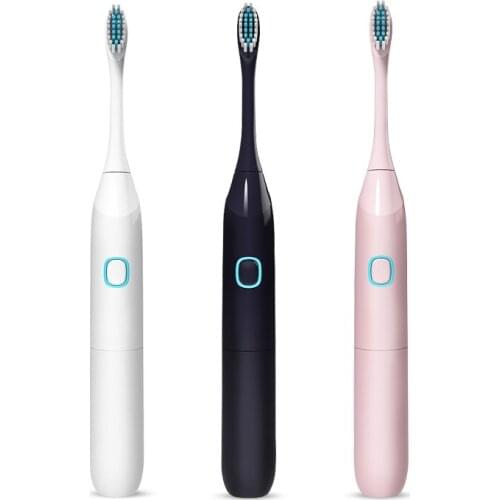 Rechargeable Electric Toothbrush USB Charge Ultrasonic Tooth Brushes With 3 Pcs Replacement Heads Timer Clean D38