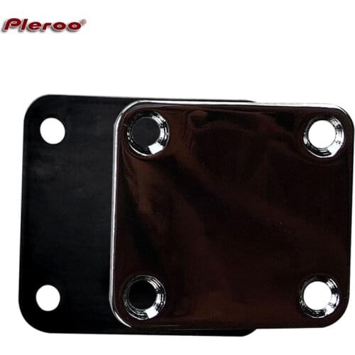 Pleroo NP01 NP02 guitar neck joint plate Nickel guitar neck plate silver with washer and screws bolt on guitar parts
