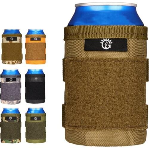 Outdoor Hiking Camping Men Women Military Tactical Molle System Water Bottle Bags Kettle Army Pouch Holder Tactical Kettle Bag