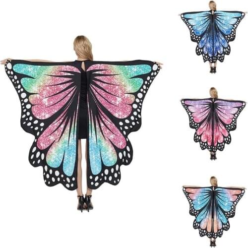 Halloween Stage Costume Butterfly Wings Costume Farfalla Scialle Signore Fata Costume For Girls Star Butterfly Cosplay Colthing