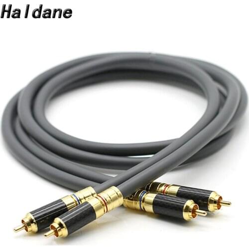 Haldane HIFI M850SW Signal Cabel Hi-end Single Crystal Copper Audio Corld Wire Line RCA Interconnect Audio Cable