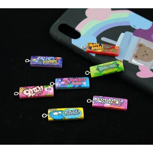 Cute Chewing gum Charms For Bracelets Key Chain Earring Jewelry Making DIY Craft Pendants Handmade Dollhouse