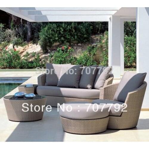 Patio wicker furniture garden sofa sets outdoor lounger chairs