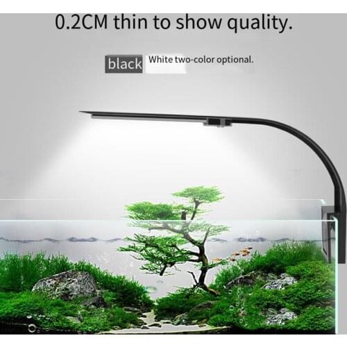 Super Slim LED Aquarium Light Lighting plants Grow Light 5W/10W/15W Aquatic Plant Lighting Waterproof Clip-on Lamp For Fish Tank