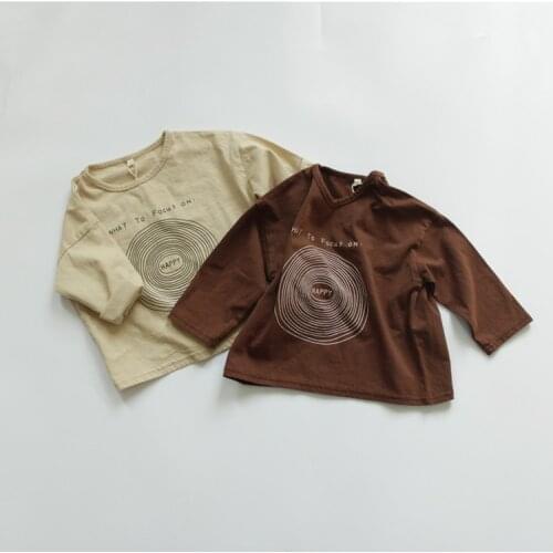 2021 spring childrens long sleeve T-shirt fall clothes for kids kids clothes