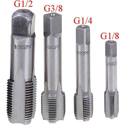 1Pcs G1 / 8 1/4 3/8 1/2 Hss Taper Pipe Spigot BSP Threaded Metal Cutting Tools Taper Tap Pipe For Maintenance Repair Work Tools