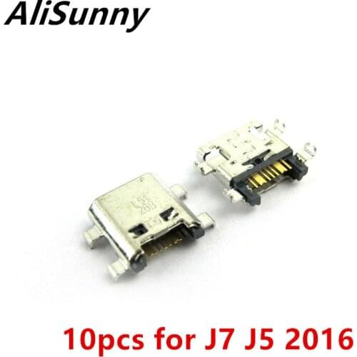 AliSunny 10pcs Micro USB Port for SamSung Galaxy J5 J7 J710 J510 2016 J700T Charging Socket Connector Dock Plug
