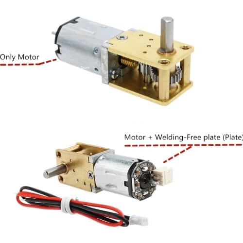 12TN20VA DC Gear Worm Reducer Motor 3V6V12V 90° Variable Speed (Welding - Free Plate) Motor