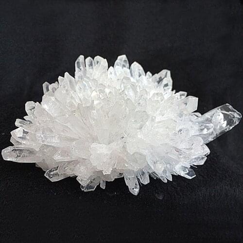 200-700g Natural white crystal cluster original stone degaussing purification shock energy pendulum