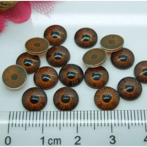 8mm Plastic Doll Eyes iris Brown Eyes For Bear Doll Animal Puppet Making 100pcs/lot AL023