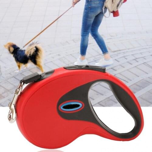 3/5m Pet Dog Harnesses Automatic Retractable Reflective Leash Flexible Patrol Traction Walking Dog Leash