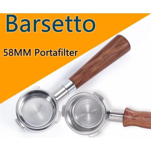 Barsetto 58MM Portafilter Stainless Steel Coffee Machine Bottomless Filter For Barsetto Holder Handle Professional Accessory