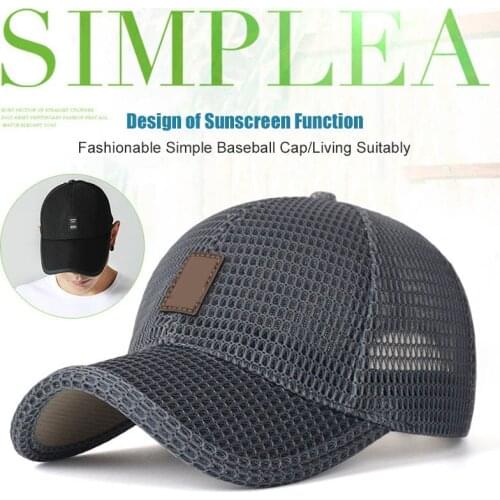 New Men Summer Mesh Sport Baseball Cap Hat Outdoor Visor Sun Protection Cap SCI88