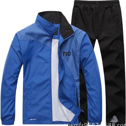 ECTIC Men Set 2021 Autumn LOOSE Sweatshirt Tracksuit Pants Brand Sportswear Man 2PCS Stand Collar Hoodie Jacket Outfits for Men
