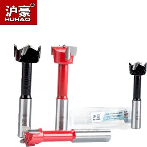 HUHAO 1pc Wood Drill Bit 70mm Length Router Bit Dia. 19mm-35mm Row Drilling for Boring Machine Drills For Wood Carbide Endmill