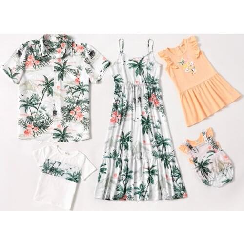 PatPat New Summer Mosaic Family Matching Floral Print Sets(Tank Dresses - Tops - Rompers )