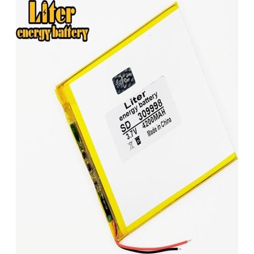 309998 30100100 3.7V 4200mAH (polymer lithium ion battery) Li-ion battery for tablet pc 7 inch 8 inch 9inch