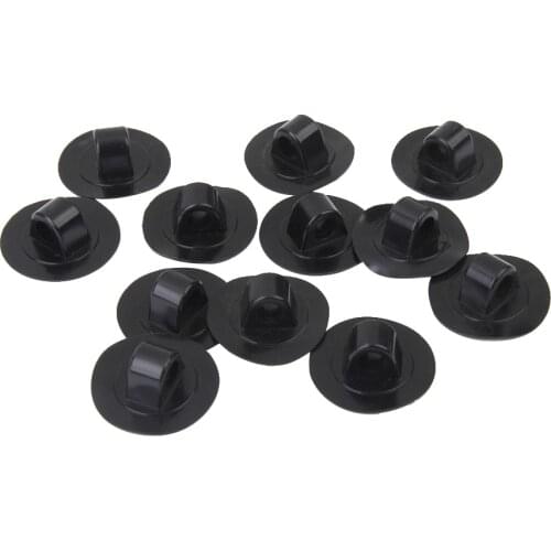 MagiDeal PVC 12Pcs Marine Small Rope Mount Clip Hook Buckle for Boat Kayak Canoe Black Flatable Fishing Rafting Dinghy Yacht