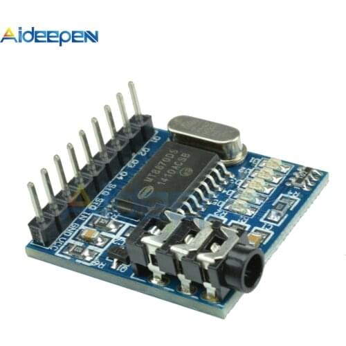 MT8870 DTMF Voice Decoding Module Phone Audio Decoder Speech Decoding Module Voice Input Interface 5 LEDS