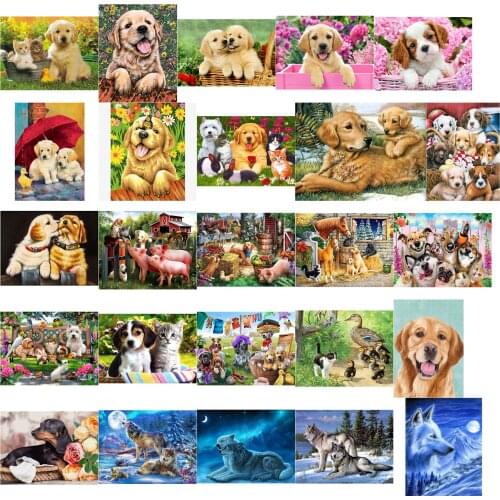 Snow wolves cross stitch kit people 18ct 14ct UNprinting11ct count print canvas stitches embroidery DIY handmade needlework