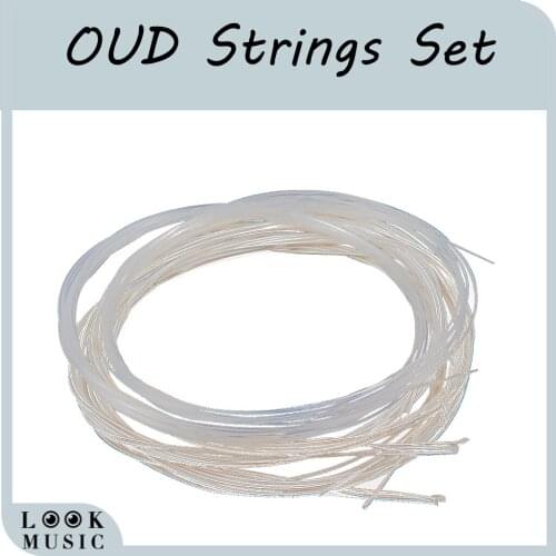 Alice AOD-11 OUD Strings Set Silver-Plated Copper Wound White Clear Nylon Strings