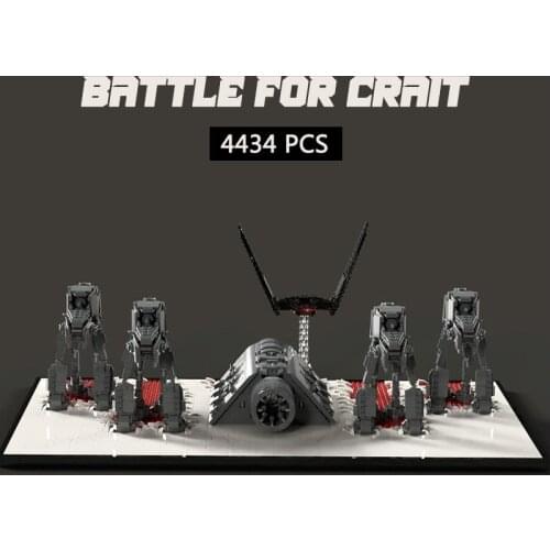 Science-Fiction Robot Battle Bricks MOC Space Battle For Crait Building Blocks Model Toys Gifts