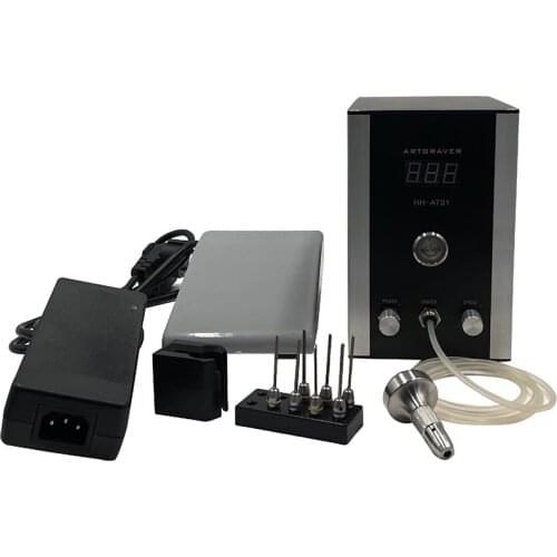 Newest ARTgraver Jewelry Engraving Machine with 6pcs Knives Pneumatic Graver Machine