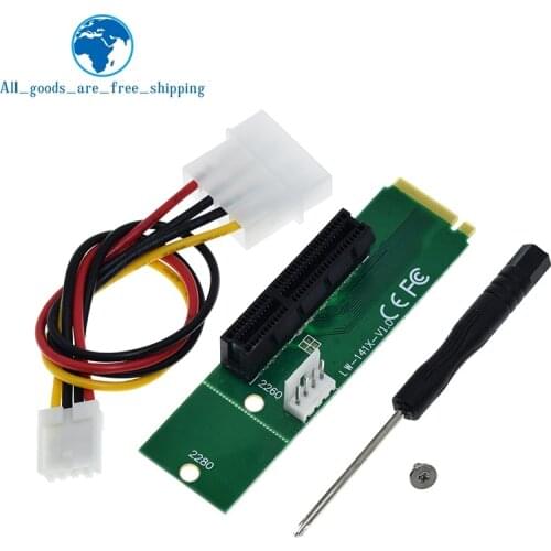 NEW NGFF M2 M.2 to PCI-E 4x 1x Slot Riser Card Adapter Male To Female PCIE Multiplier For BTC Bitcoin Miner Antminer Mining