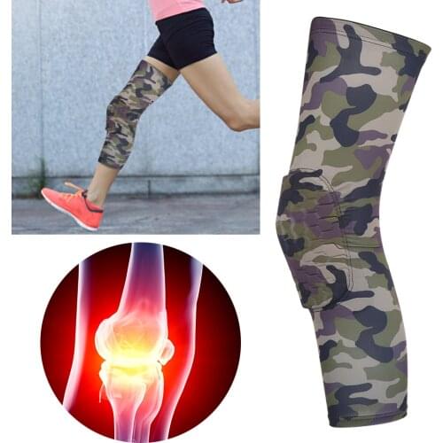 Professional Sports Knee Guard honeycomb anti-collision Support Brace Protector For Outdoor Basketball Football New Camouflage L